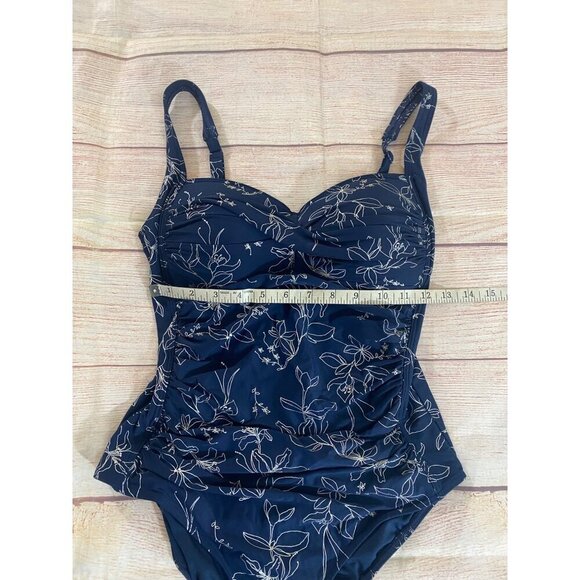 Nip Tuck Swimwear Women's Garden Line Foil Twist Swimsuit - 8 - Picture 6 of 14